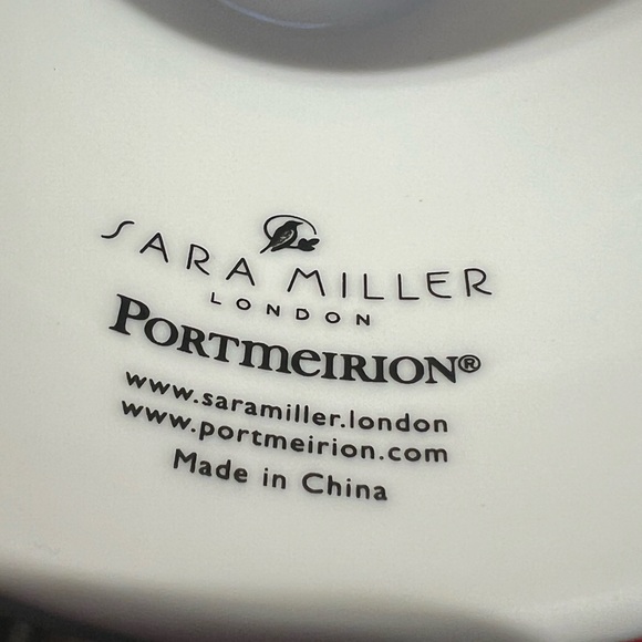 Portmeirion London NWT Sarah Miller 4 Christmas Penguins Plates & 1 Cake Plate - Picture 11 of 11